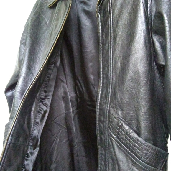 Ms Maxima Soft Leather Jacket Black Size SM/44 Korea - Picture 2 of 8